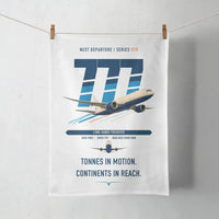 Thumbnail for Boeing 777F design on white towel