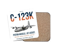 Thumbnail for C-123K Provider design on white 1 piece coaster