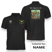 Thumbnail for MUSKEGON - Poster - Double-Side Polo - Black + Name
