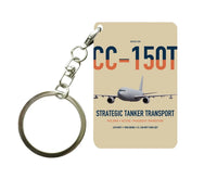 Thumbnail for Airbus CC-150T Polaris design on beige designed key chain, double-side print