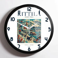 Thumbnail for KITTILÄ - Poster - Wall Clock Framed - White