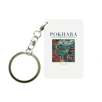 Thumbnail for POKHARA - Poster - Key Chain - White