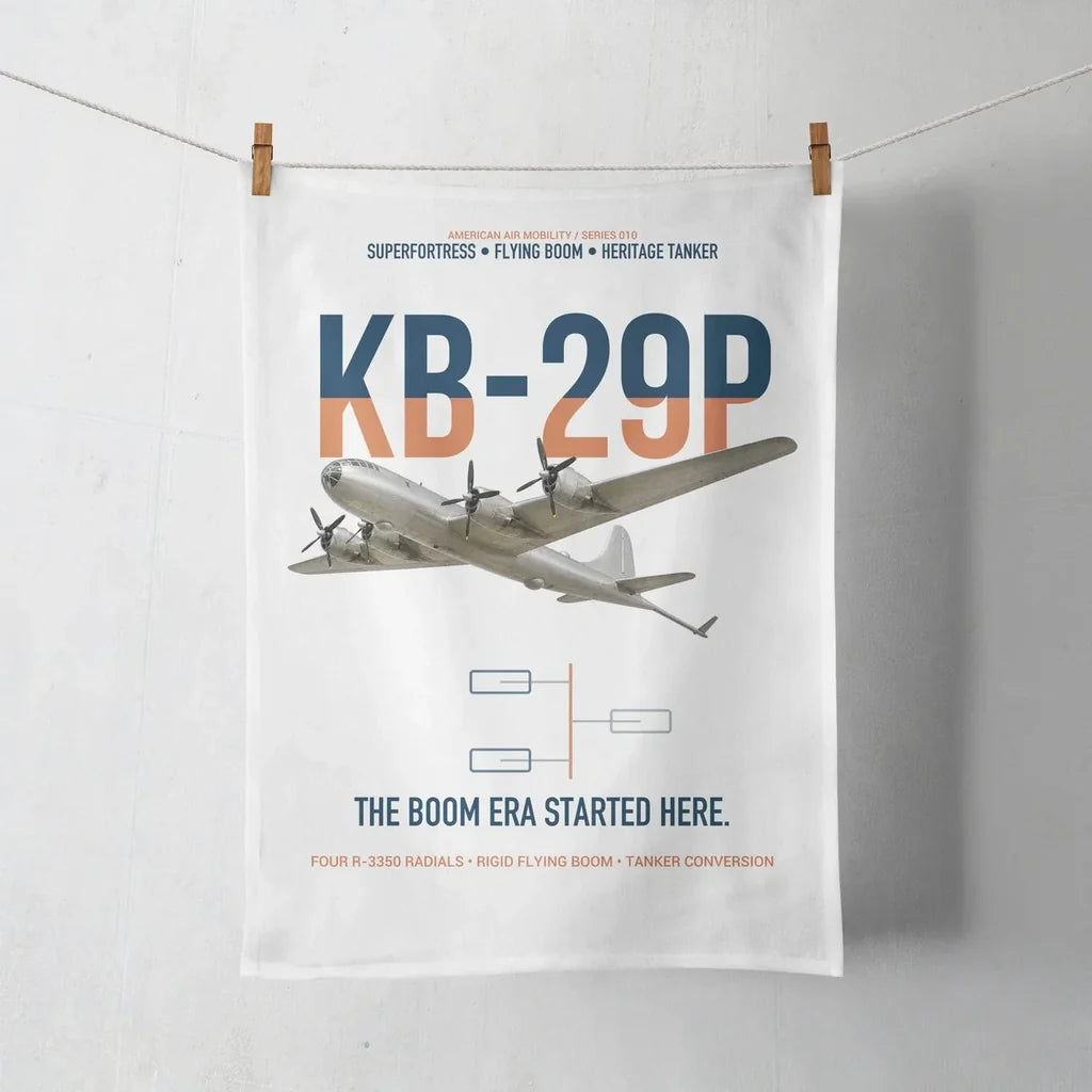 KB-29P SUPERFORTRESS design on white towel