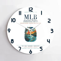 Thumbnail for Melbourne Orlando International Airport (MLB) design on white no frame wall clock