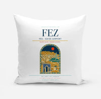 Thumbnail for Fes (FEZ) design on white pillow
