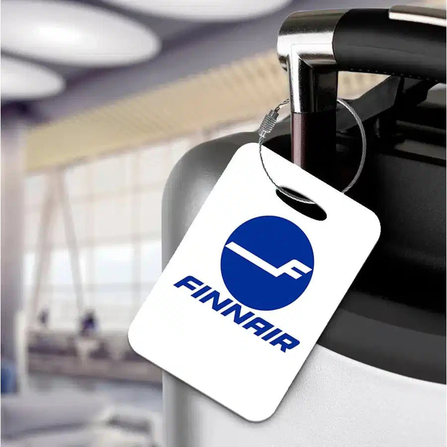 Acrylic luggage tag with Finnair Airlines design — view 2.