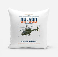 Thumbnail for Bell OH-58D Kiowa Warrior design on white pillow