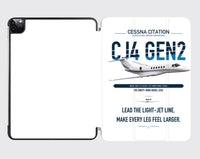 Thumbnail for Cessna Citation CJ4 Gen2 design on white ipad tablet case