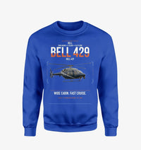 Thumbnail for Bell 429 design on blue sweatshirt