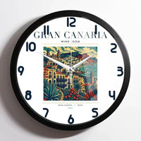 Thumbnail for GRAN CANARIA - Poster - Wall Clock Framed - White