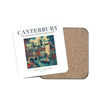 Thumbnail for CANTERBURY - Poster - Coaster - White