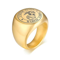 Thumbnail for Customisable Marine Corps Design 20MM Stainless Ring - view 2