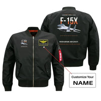 Thumbnail for F-15X ADVANCED EAGLE PROPOSAL design on black bomber with custom name badge