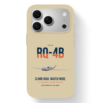 Thumbnail for RQ-4B Global Hawk design on beige magsafe iphone case, for iPhone 17 Pro