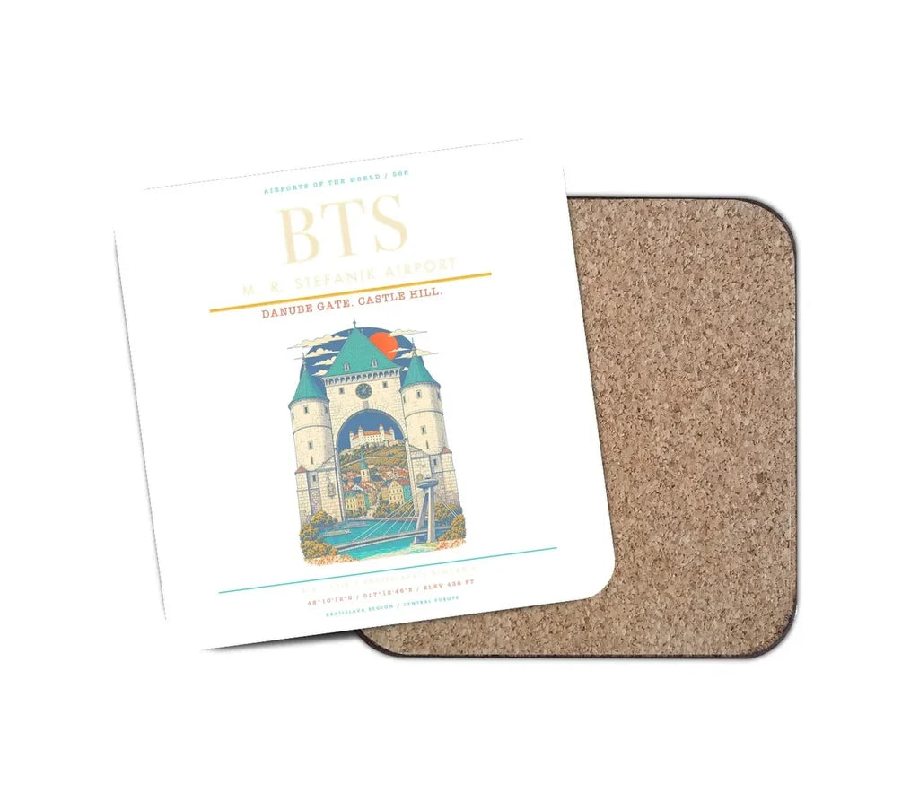 M. R. Stefanik Airport BTS Coaster 1-Piece - White