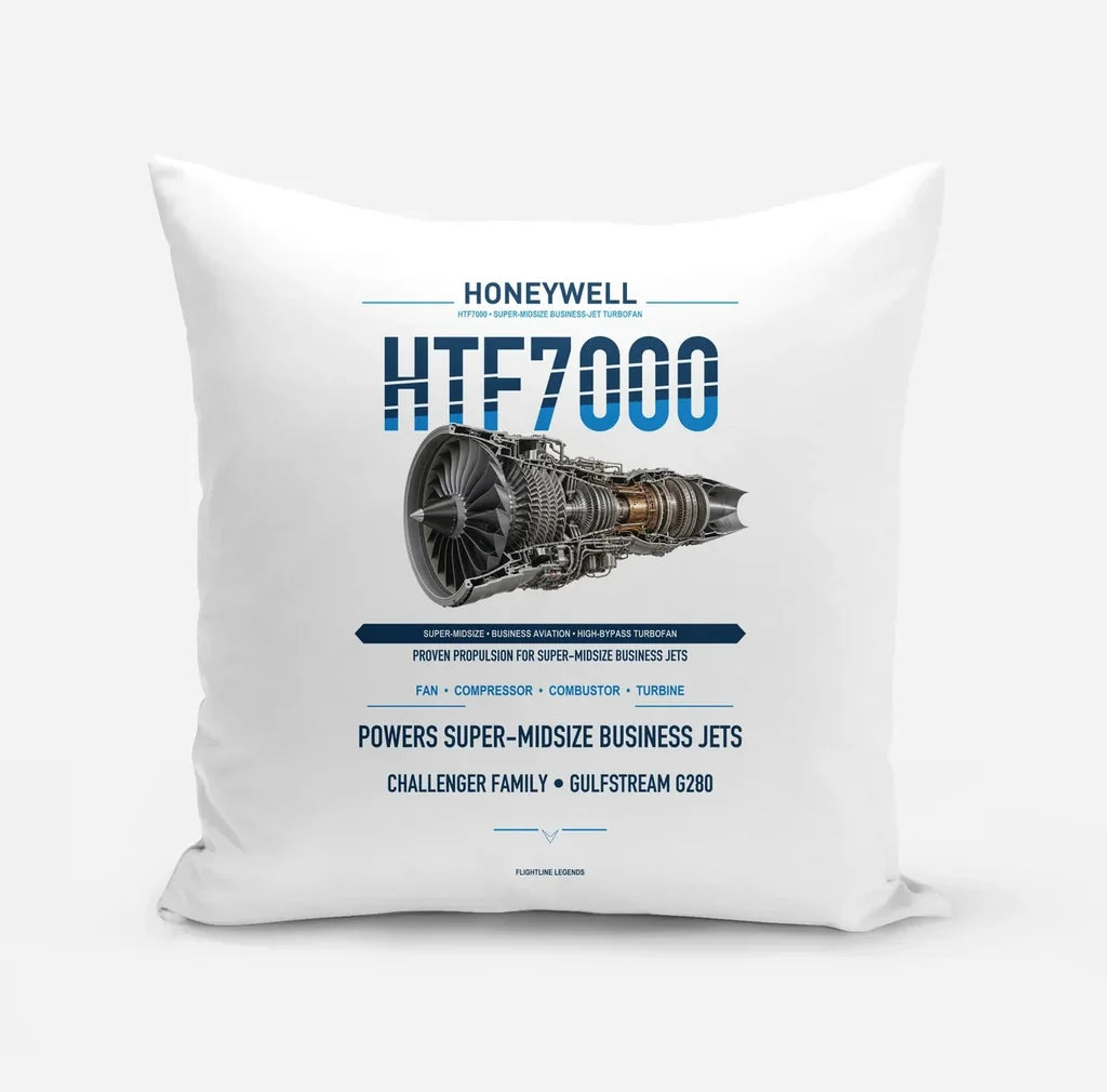 HTF7000 design on white pillow