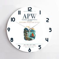 Thumbnail for Faleolo International Airport (APW) design on white no frame wall clock