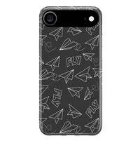 Thumbnail for Paper Airplane & Fly-Gray iPhone Case - view 2