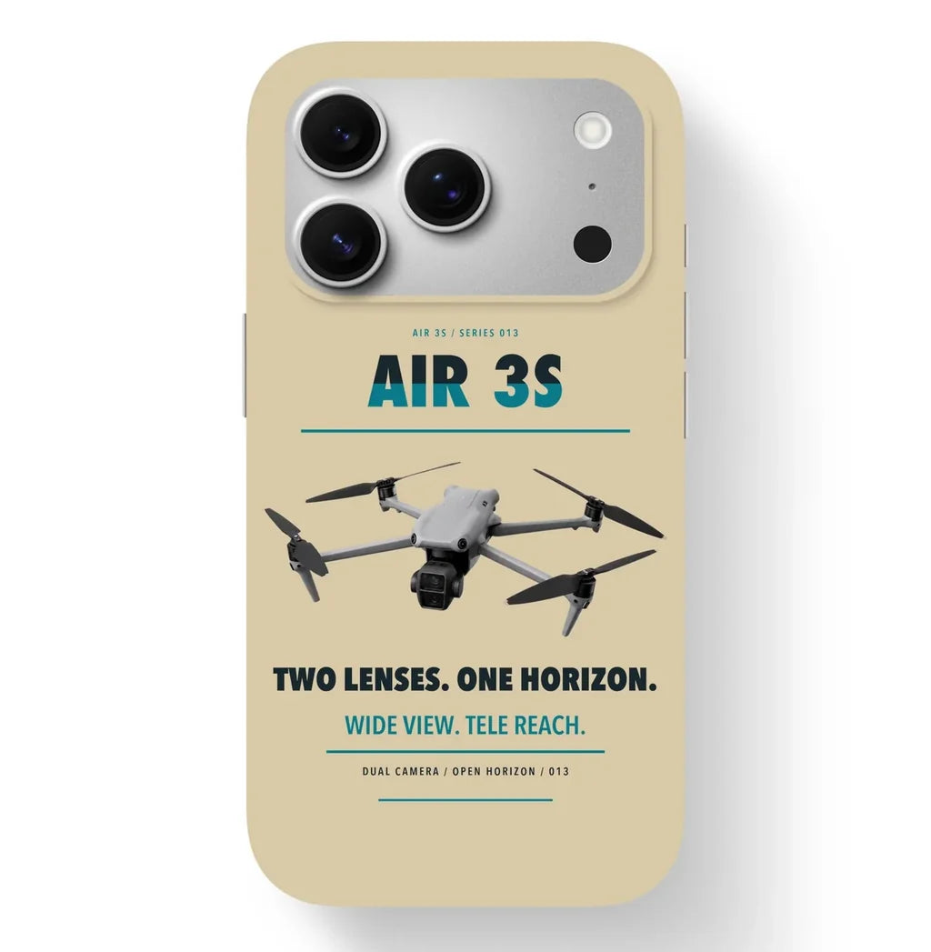 DJI Air 3S Case design on beige iphone case