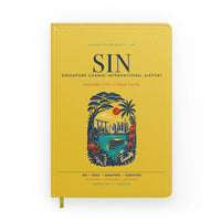 Thumbnail for Singapore Changi International Airport (SIN) design on yellow notebook