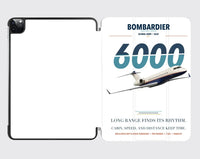 Thumbnail for Bombardier Global 6000 design on white ipad tablet case
