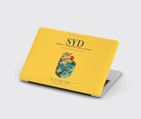 Thumbnail for Sydney Kingsford Smith Airport (SYD) design on yellow MacBook case