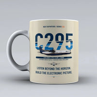 Thumbnail for C295 SIGINT Mug design on beige airbus