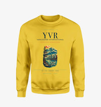 Thumbnail for Vancouver International Airport (YVR) design on yellow sweatshirt