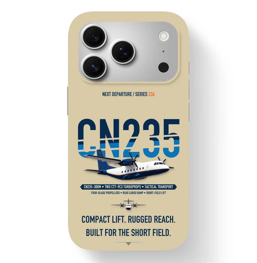 Airbus CN235-300M Case design on beige iphone case