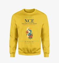Thumbnail for Nice Côte d’Azur Airport (NCE) design on yellow sweatshirt