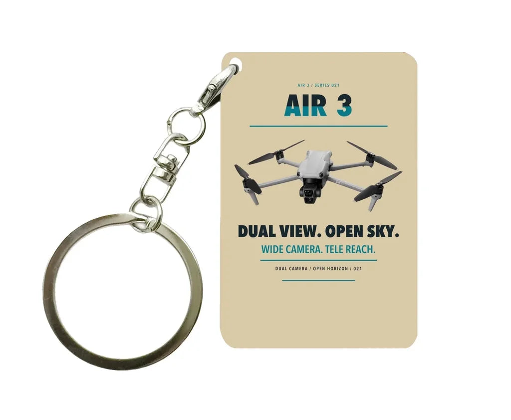 DJI Air 3 Key Chain design on beige key chain