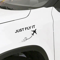 Thumbnail for Just Fly It Car Sticker - view 2