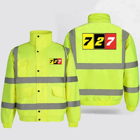 Flat Colourful 727 Reflective Winter Jackets