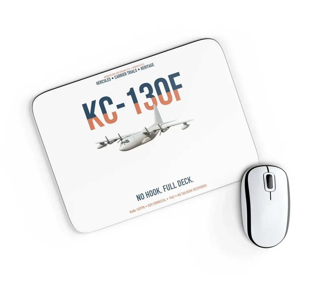 KC-130F BuNo 149798 design on white rectangle mouse pad