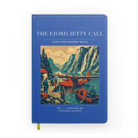 Thumbnail for VINTAGE G4185 - The Fjord Jetty Call - Designed Notebooks design on blue