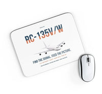 Thumbnail for RC-135V W Rivet Joint design on white rectangle mouse pad
