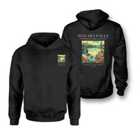 Thumbnail for NIAGARA FALLS - Poster - Double-Side Hoodie - Black