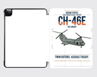 Thumbnail for Boeing Vertol CH-46E Sea Knight design on white ipad tablet case