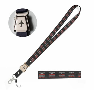 Flying One Ball seat belt lanyard - black
