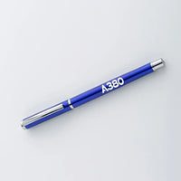 Thumbnail for Airbus A380 Flat Text ballpen - blue