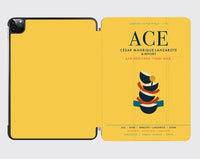 Thumbnail for César Manrique-Lanzarote Airport (ACE) design on yellow ipad tablet case