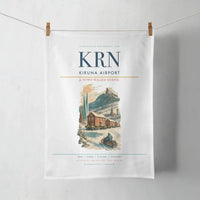 Thumbnail for Kiruna Airport (KRN) design on white towel