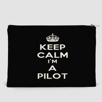 Thumbnail for Keep Calm I'm A Pilot Zipper Pouch - view 2
