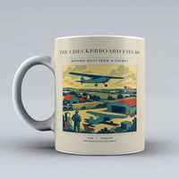 Thumbnail for VINTAGE G4201 - The Checkerboard Fields - Ceramic Mug design on beige