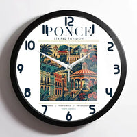Thumbnail for PONCE - Poster - Wall Clock Framed - White