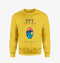 Thumbnail for Tahiti Faa'a Airport (PPT) design on yellow sweatshirt