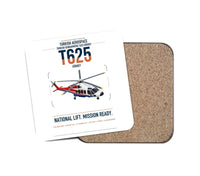 Thumbnail for Turkish Aerospace T625 Gökbey design on white 1 piece coaster