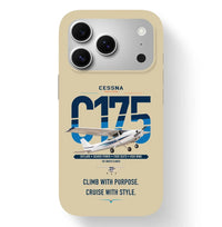 Thumbnail for Cessna 175 Skylark design on beige magsafe iphone case, for iPhone 17 Pro