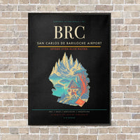 Thumbnail for San Carlos de Bariloche Airport BRC - Canvas Framed - Black