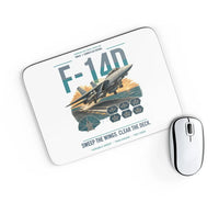 Thumbnail for F-14D Tomcat design on white rectangle mouse pad